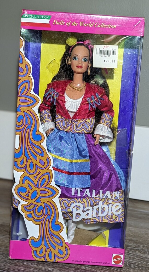 BARBIE ITALIAN DOLLS of the World 1992 Mattel 2256 poupée Italie Monde NEUVE EUR 82,00 - FR