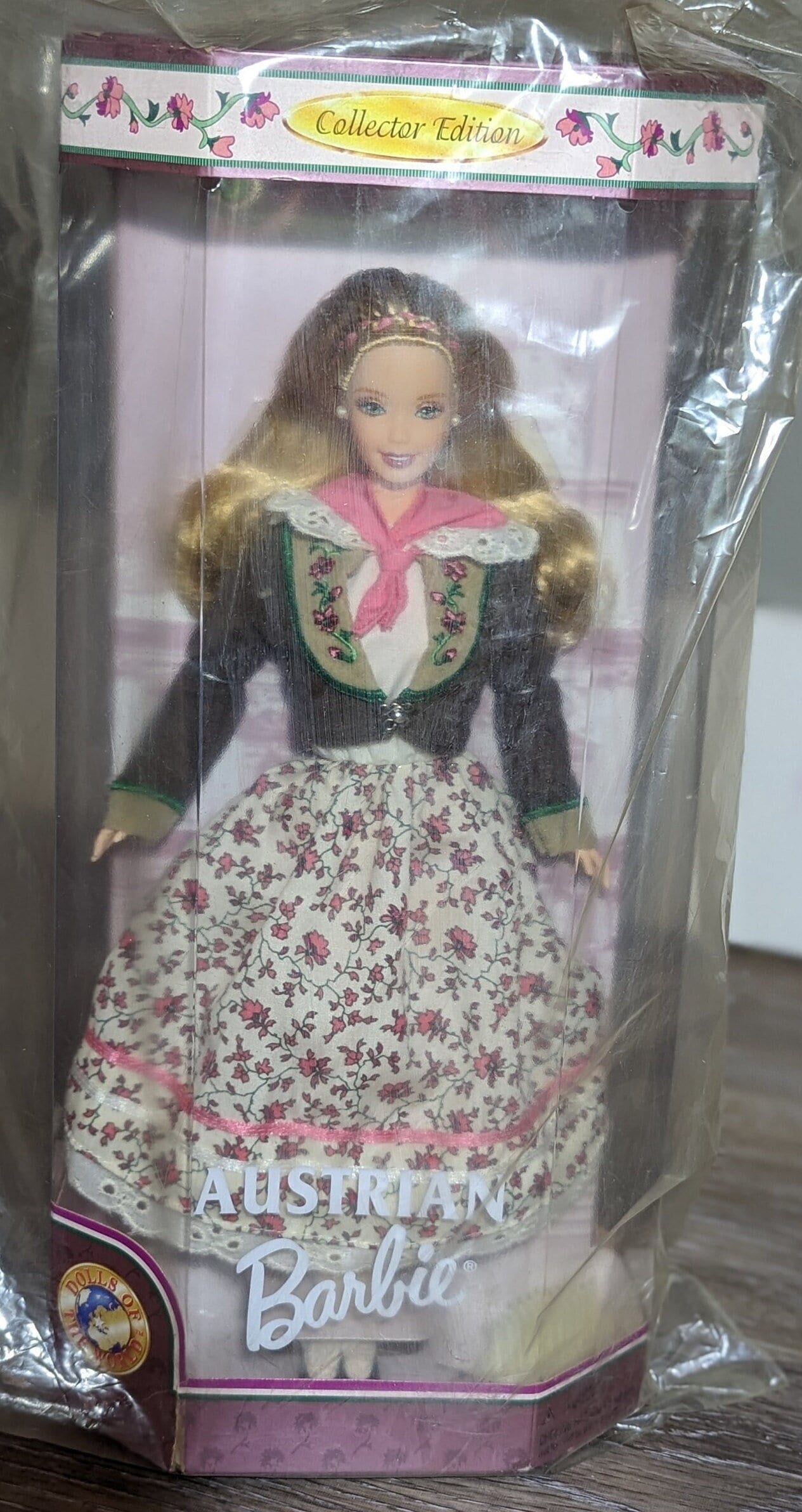 Austrian Barbie Doll (1998) #21553 - Vintage Dolls of the World Collection, New in Box (NIB)