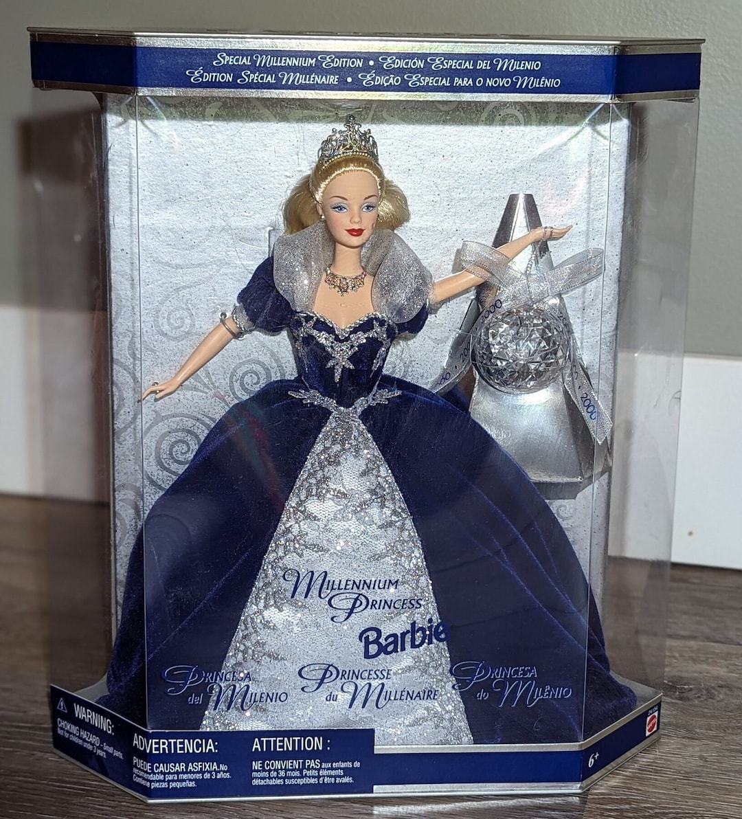 Millennium Princess Barbie Doll 2000 24154 Celebrate the New Millennium in Original Packaging