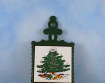 Gietijzeren kerstboomonderzetter/muurhanger/Taiwan