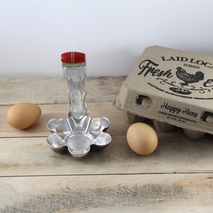 Aluminum Nutbrown egg poacher England