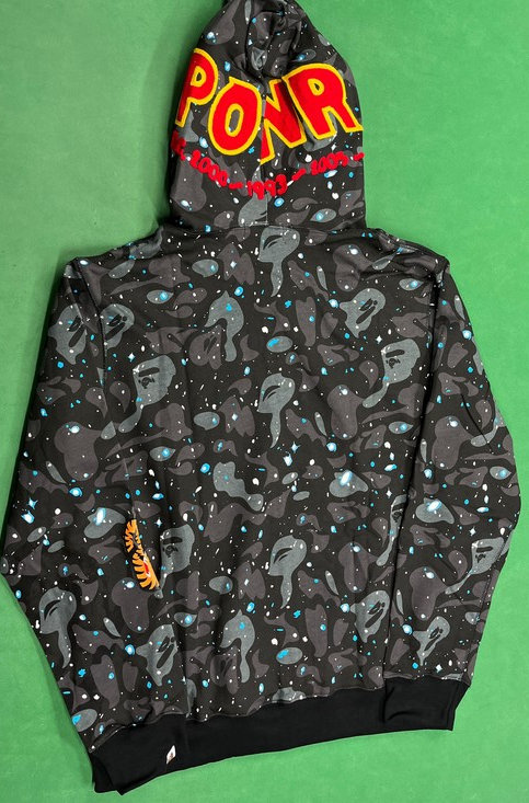 red bape hoodie