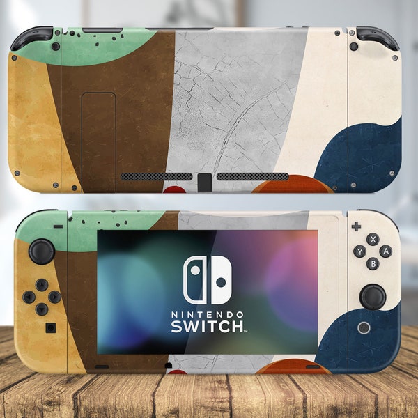 Creative Art abstract Nintendo Switch skin Full Wrap Skin Nintendo Switch Dock Cute Dock For Switch Joycon stick cover Nintendo decal