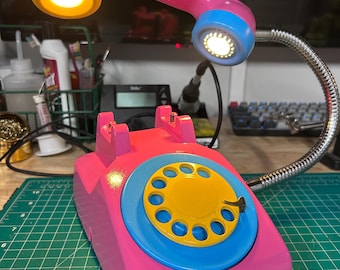 Mojo Dojo Dream Phone - Vintage Rotary Phone Lamp, handmade!