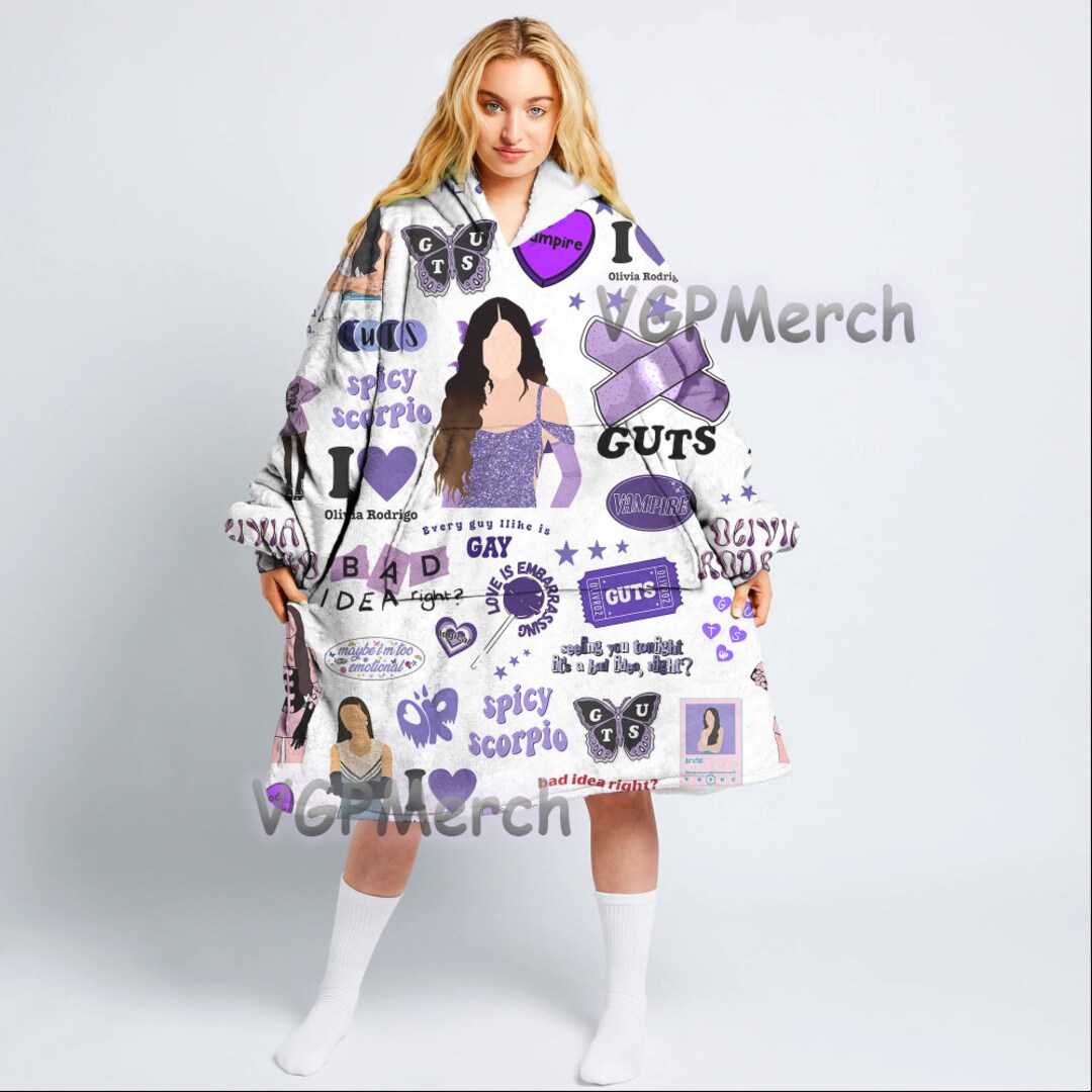 Olivia Rodrigo Blanket Hoodieswiftie Wearable Oversize Etsy