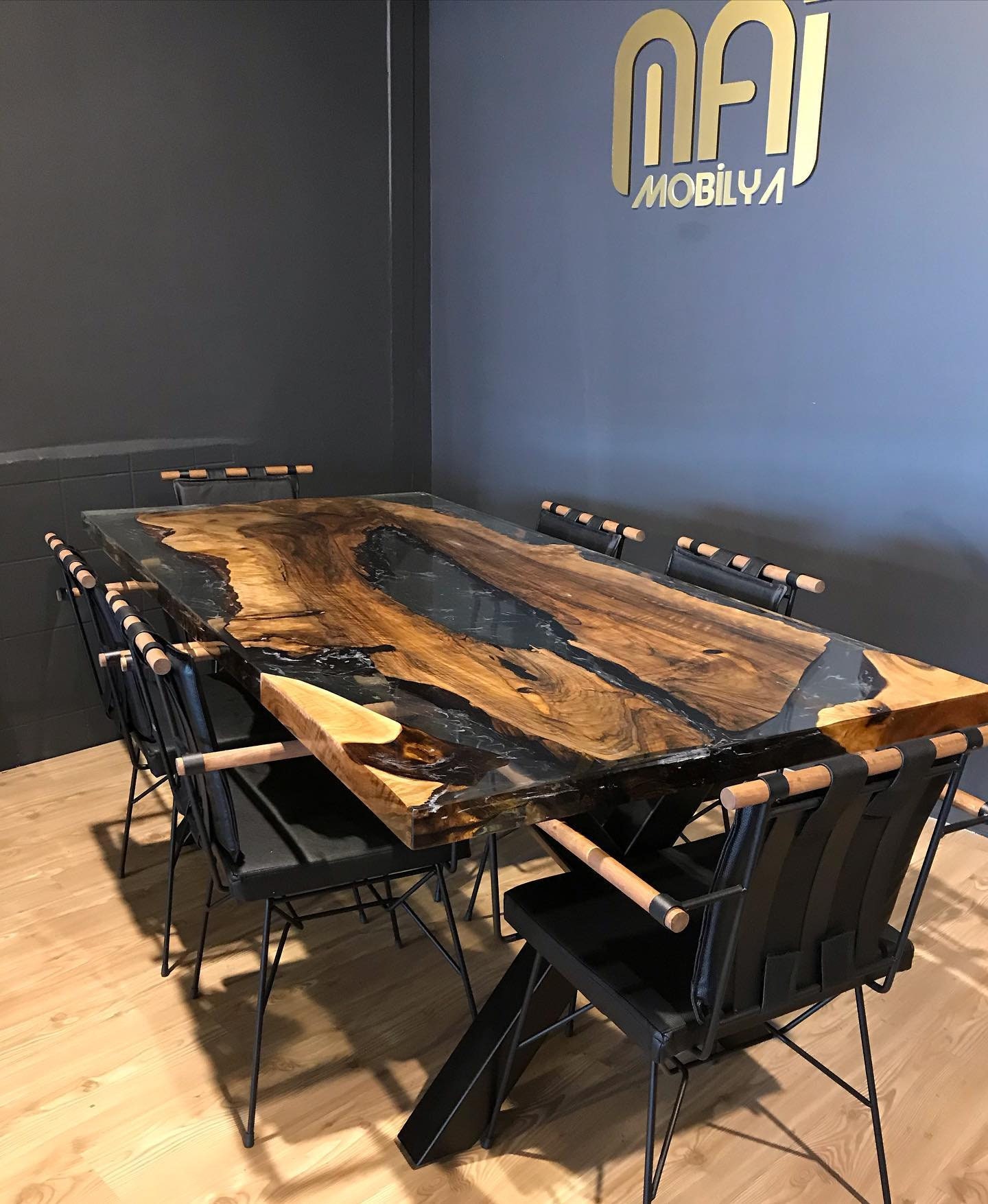 Wooden Epoxy Table Wood Resin Table Walnut Epoxy Table Etsy