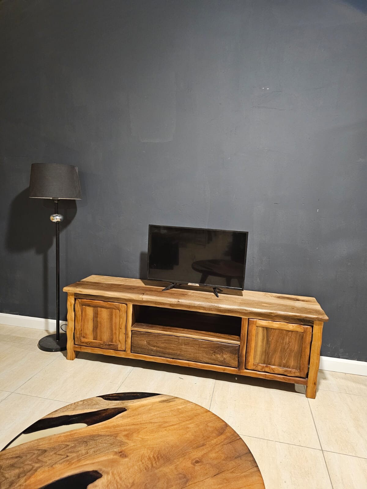 Live Edge Wood Tv Stand, Walnut Tv Console Stand, Media Console