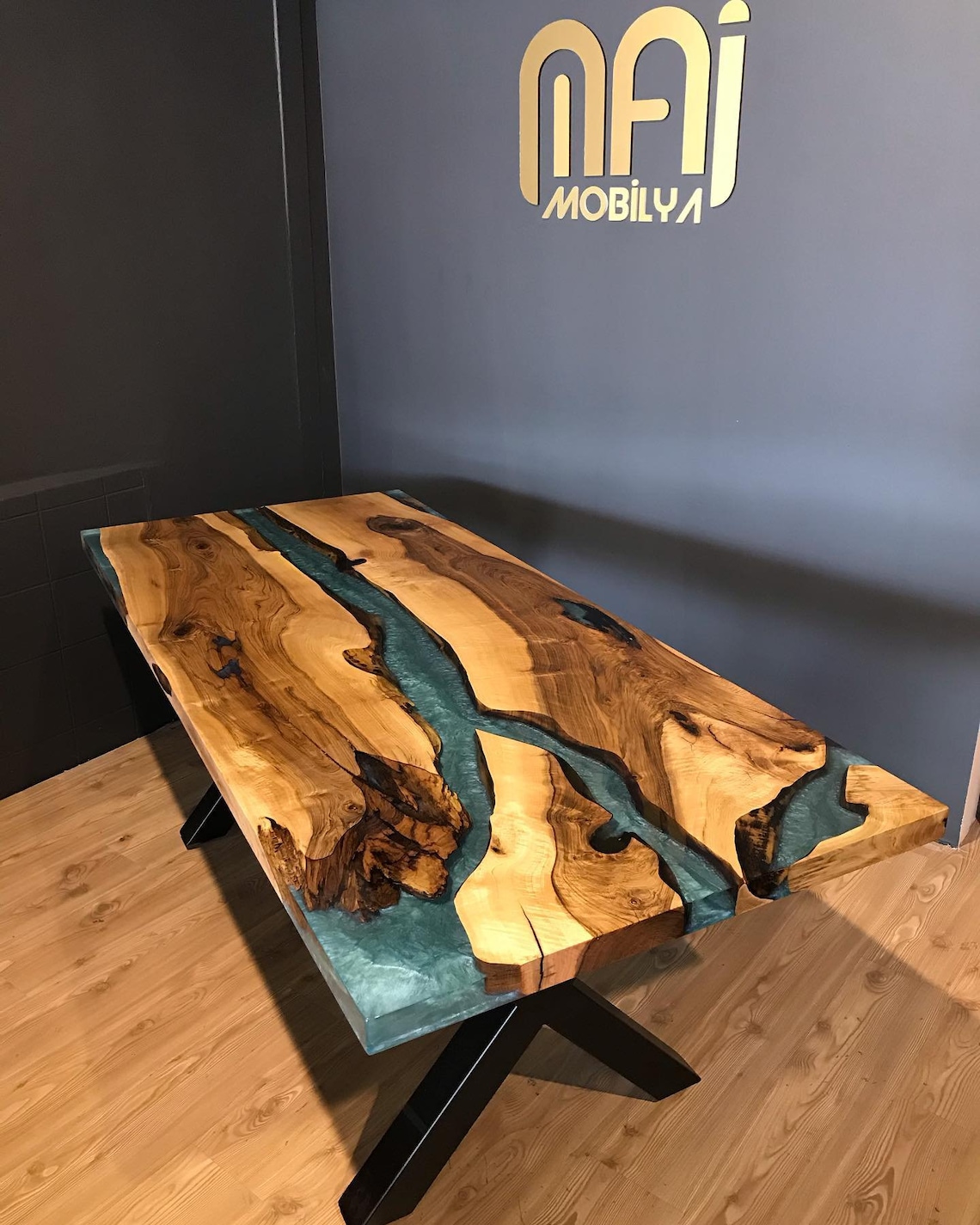 Wooden Epoxy Table Wood Resin Table Walnut Epoxy Table Etsy