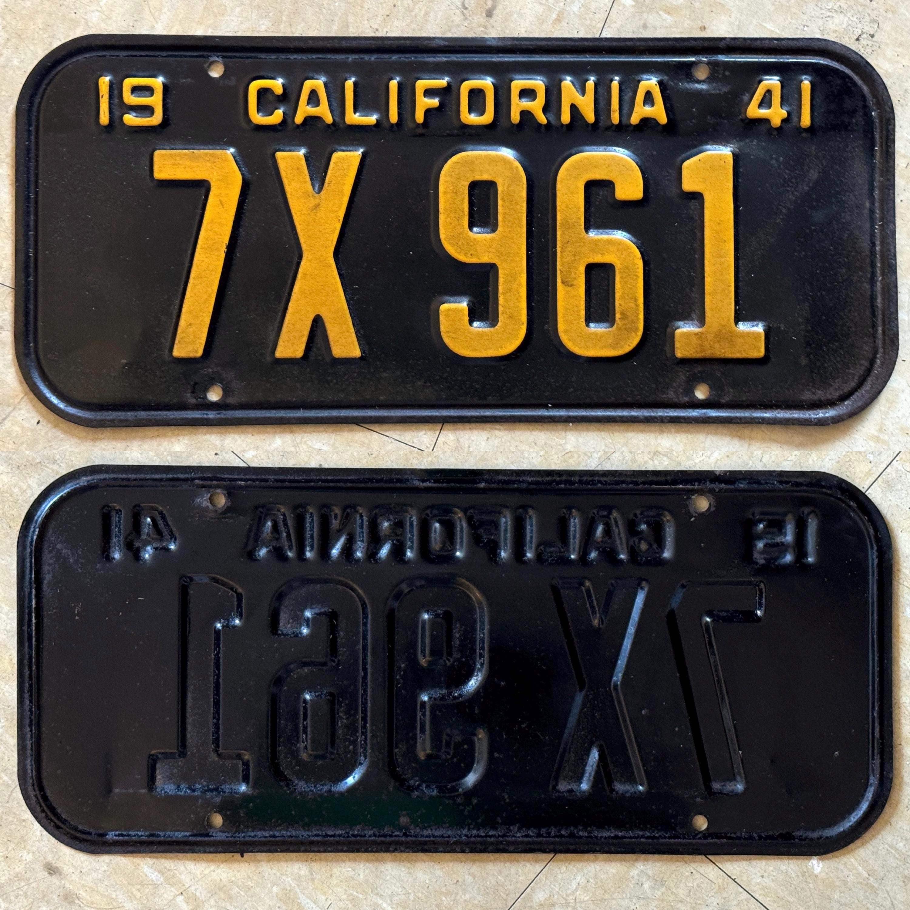 1956年以前のカリフォルニアのヴィンテージナンバープレート - すべて 