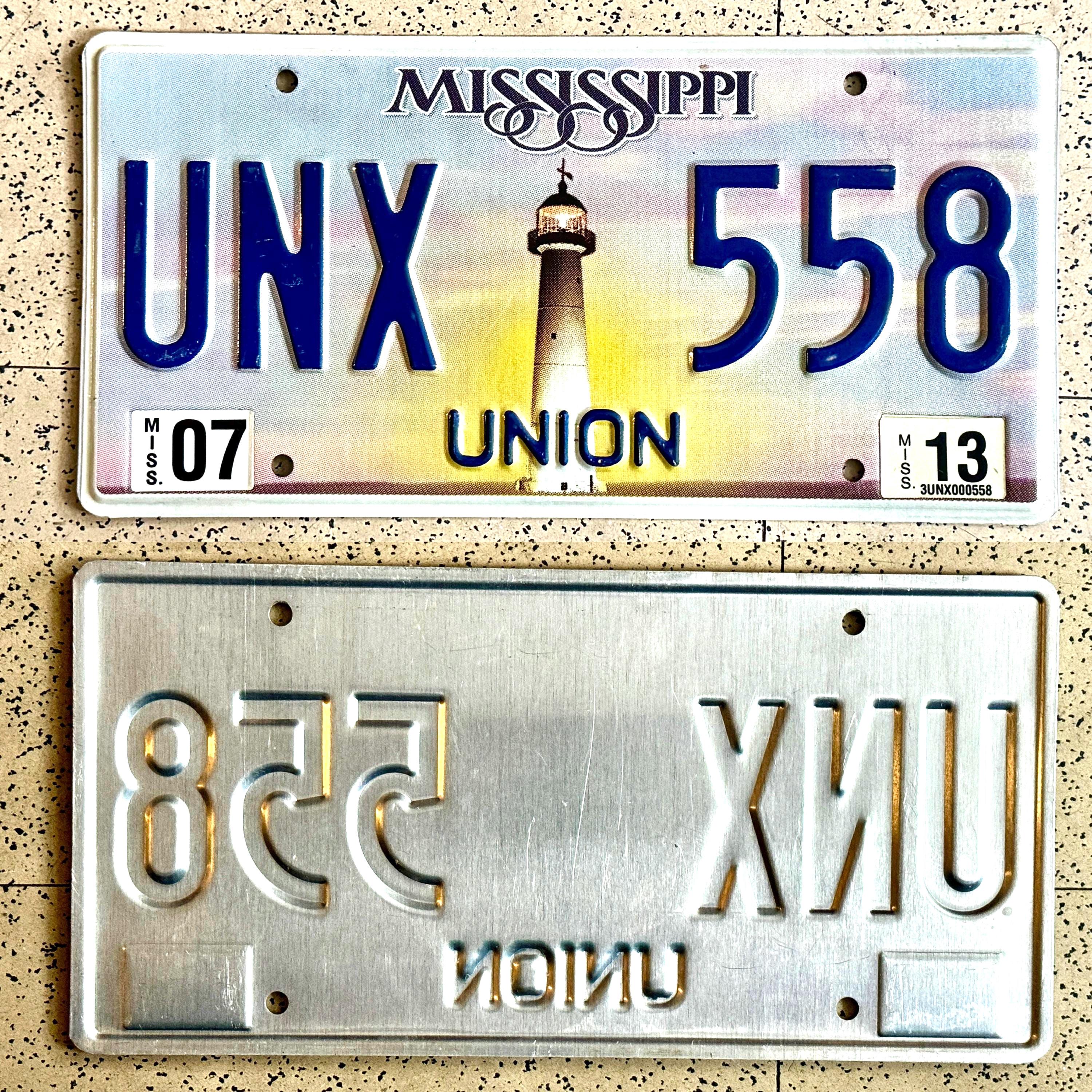 Vintage MISSISSIPPI License Plates – ALL ORIGINAL Antique Auto