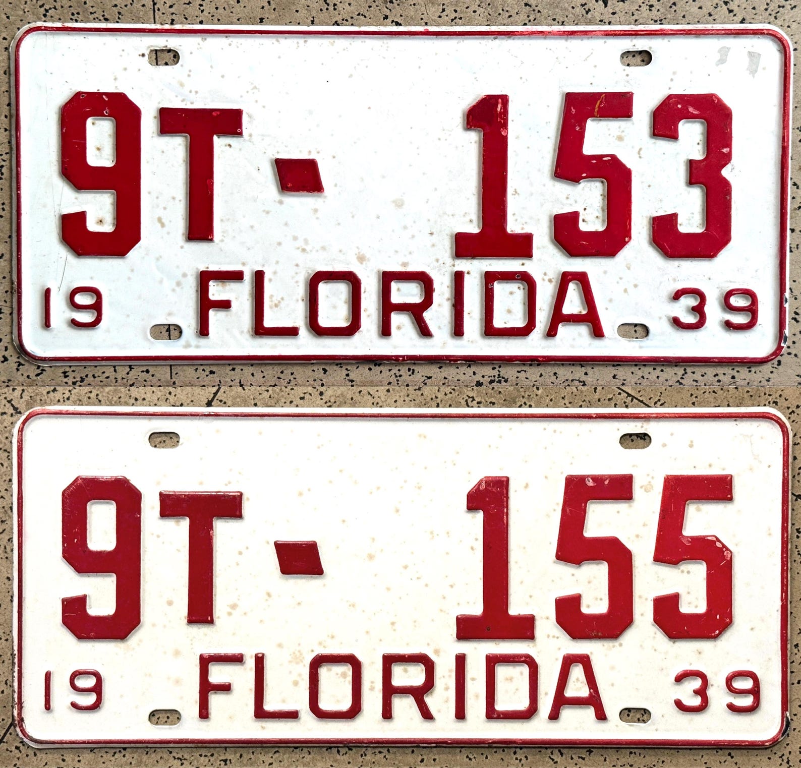 Vintage FLORIDA License Plates – ALL ORIGINAL Antique Auto/car Tags - Etsy