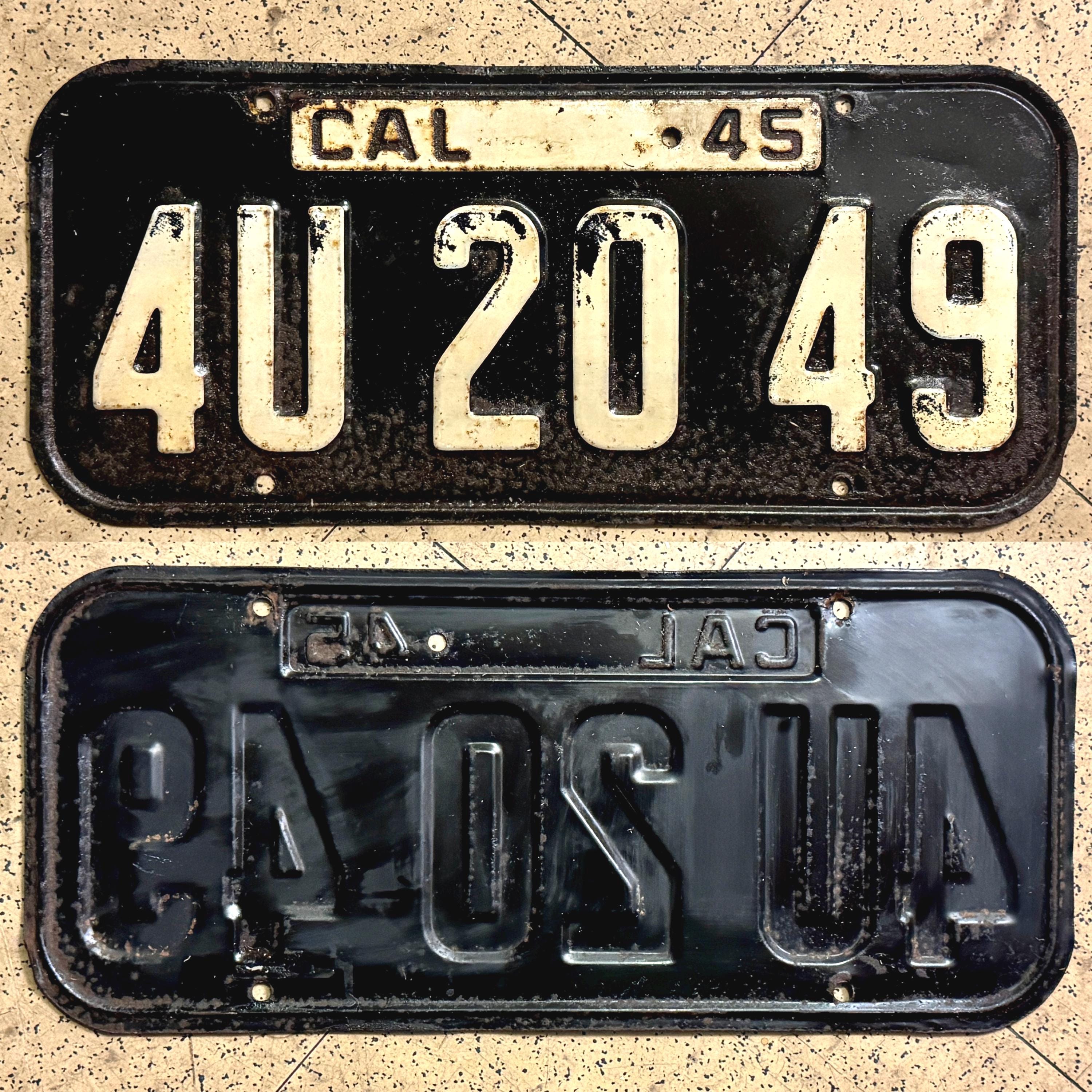 1956年以前のカリフォルニアのヴィンテージナンバープレート - すべて 