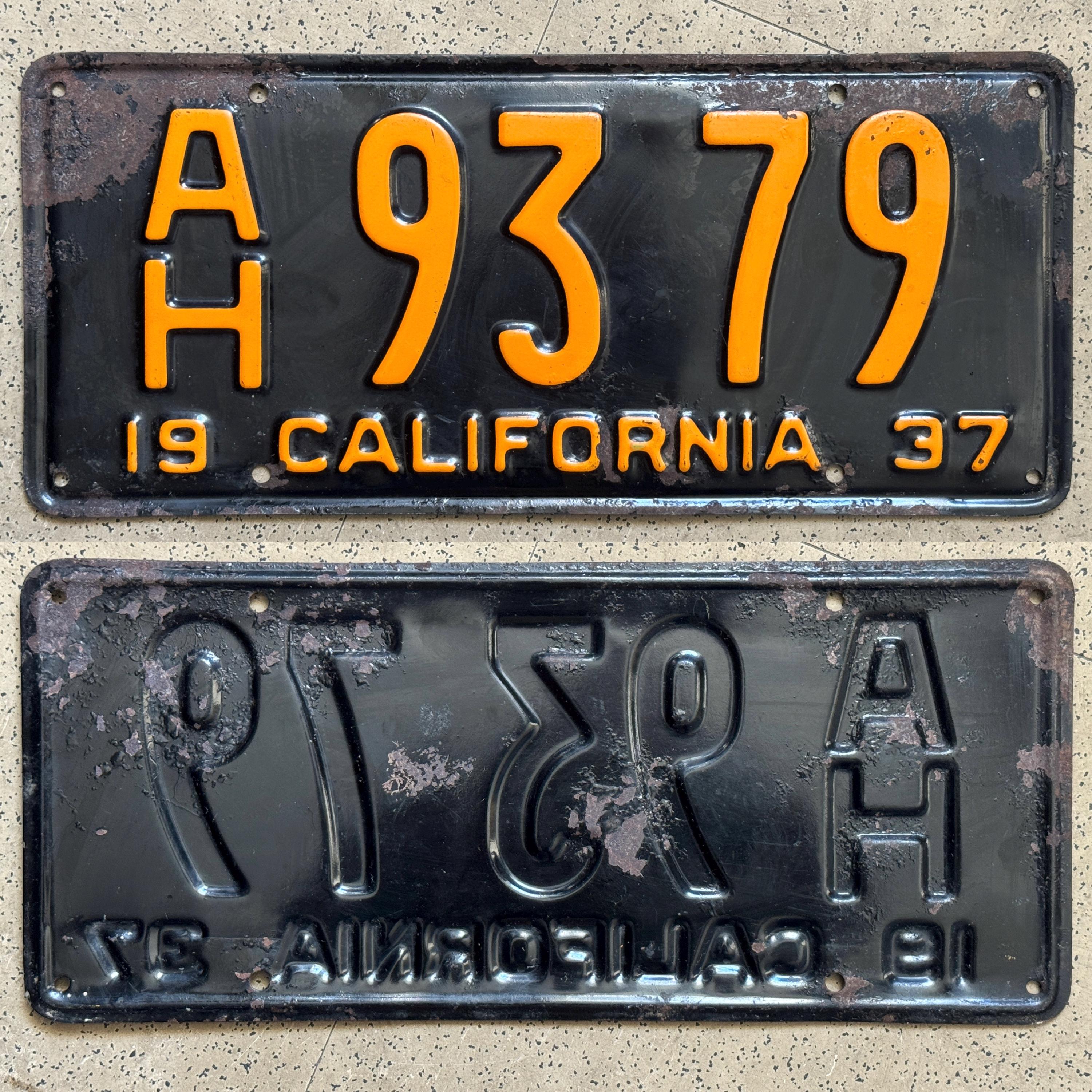 1956年以前のカリフォルニアのヴィンテージナンバープレート - すべて 