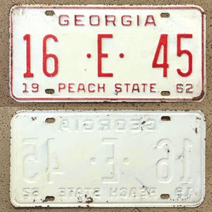 Vintage GEORGI, 1961–heden kentekenplaten – ALLE ORIGINELE antieke autolabels