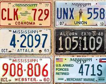 ヴィンテージ ナンバープレート USA ライセンスプレート ナンバープレート ○ 82年 BVK 625 ○ 85年