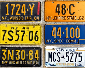 ヴィンテージ ナンバープレート ガレージカー USA ニューヨーク 1946 