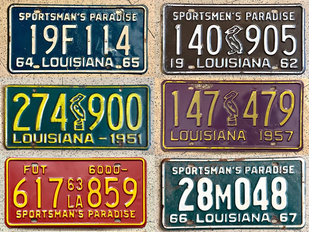 Louisiana License Plate Codes