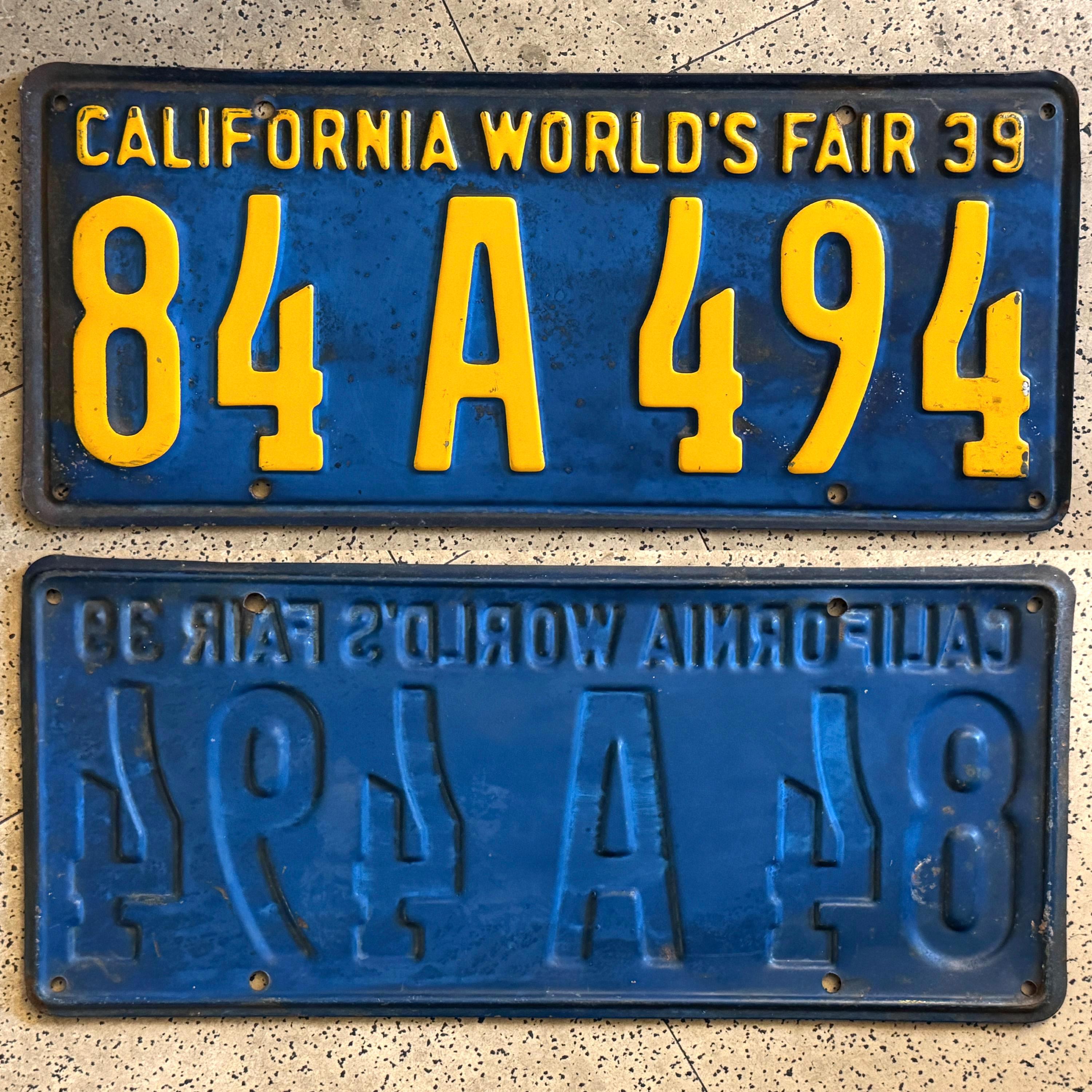 1956年以前のカリフォルニアのヴィンテージナンバープレート - すべて 