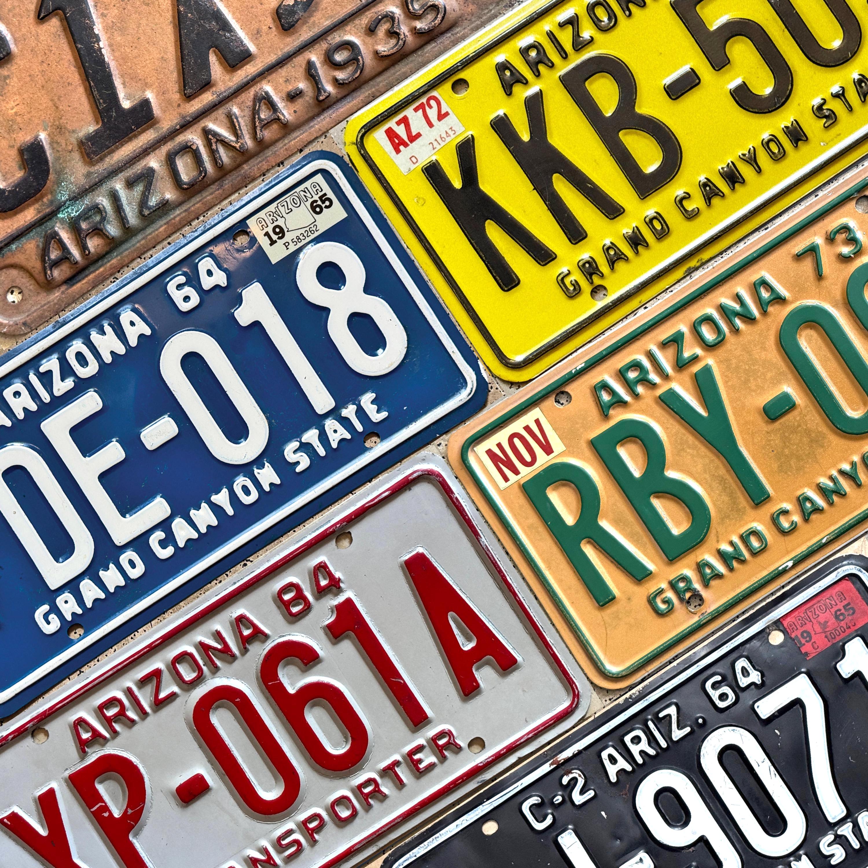 Vintage Arizona License Plate - Etsy