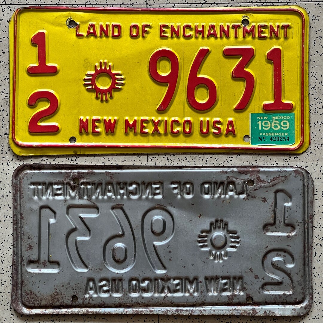 Vintage Texas/new Mexico License Plates ALL ORIGINAL Antique Auto Tags