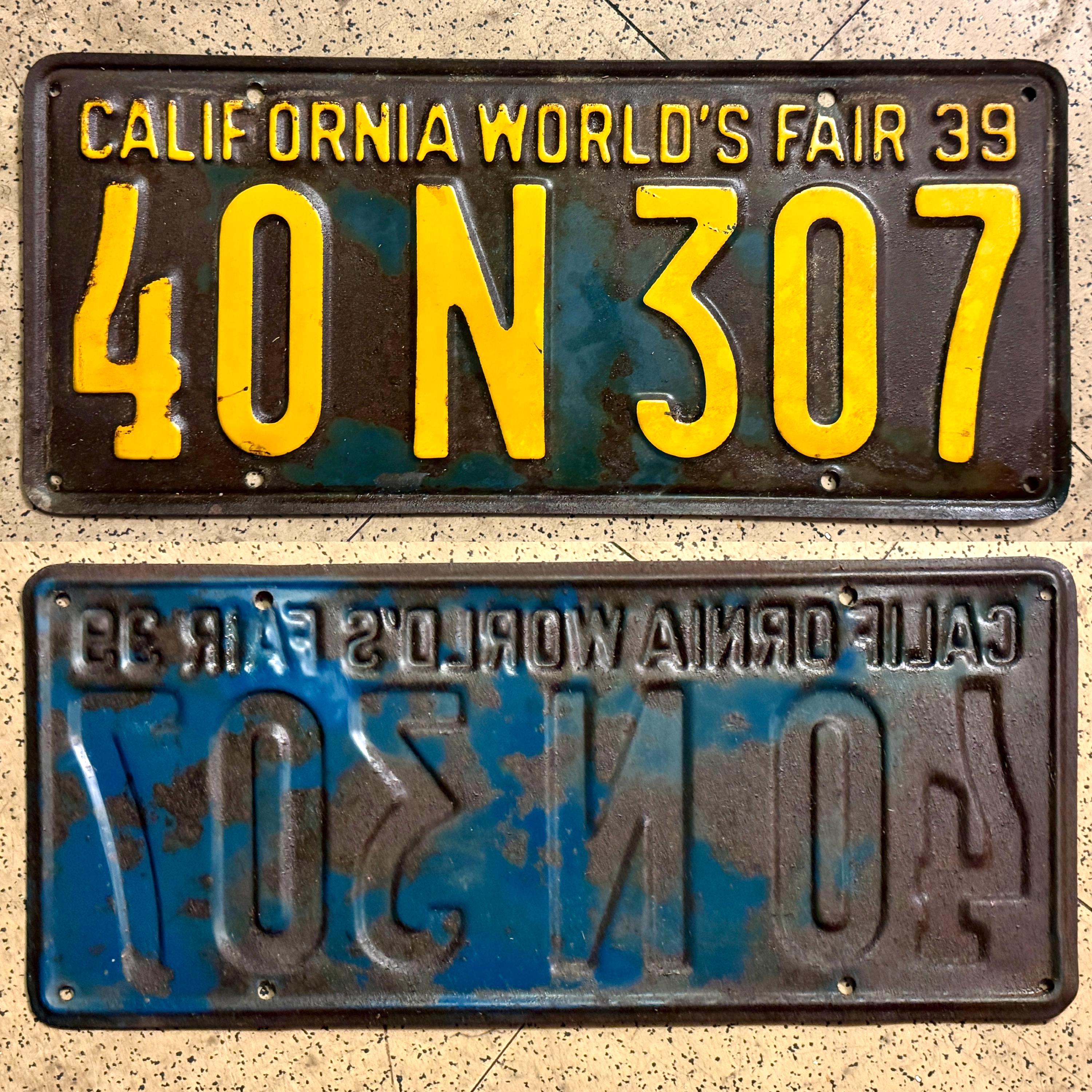 1956年以前のカリフォルニアのヴィンテージナンバープレート - すべて 