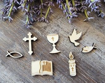 Pack de 35 décorations éparses Christianisme "Communion"