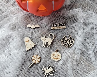 Pak van 32 strooidecoraties Helloween "Classic"