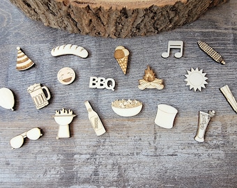 Pack of 36 party decorations "Barbecue party / BBQ"