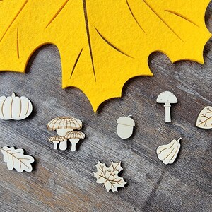 32er Pack Streudeko Herbst "Wald"