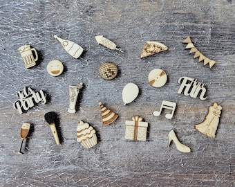 Verpakking van 40 feestdecoraties in de vorm van strooisels "Mix".