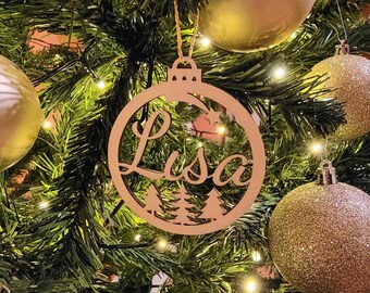 Gepersonaliseerde kerstboombalhanger