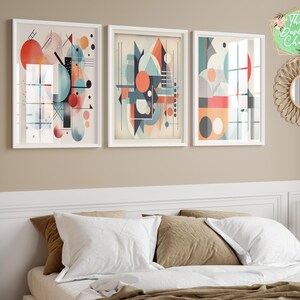 Abstract Art Prints Set: Modern Home Decor (Digital Download)