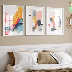 Abstract Art Prints Set: Modern Home Decor (Digital Download)