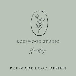 Customisable Logo Design, Floral Logo Design, Boutique Logo, Feminine Logo and Branding, Florist Logo, Stylist Logo, Rose Logo Design