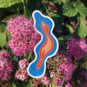 Vulva Sticker (blue)