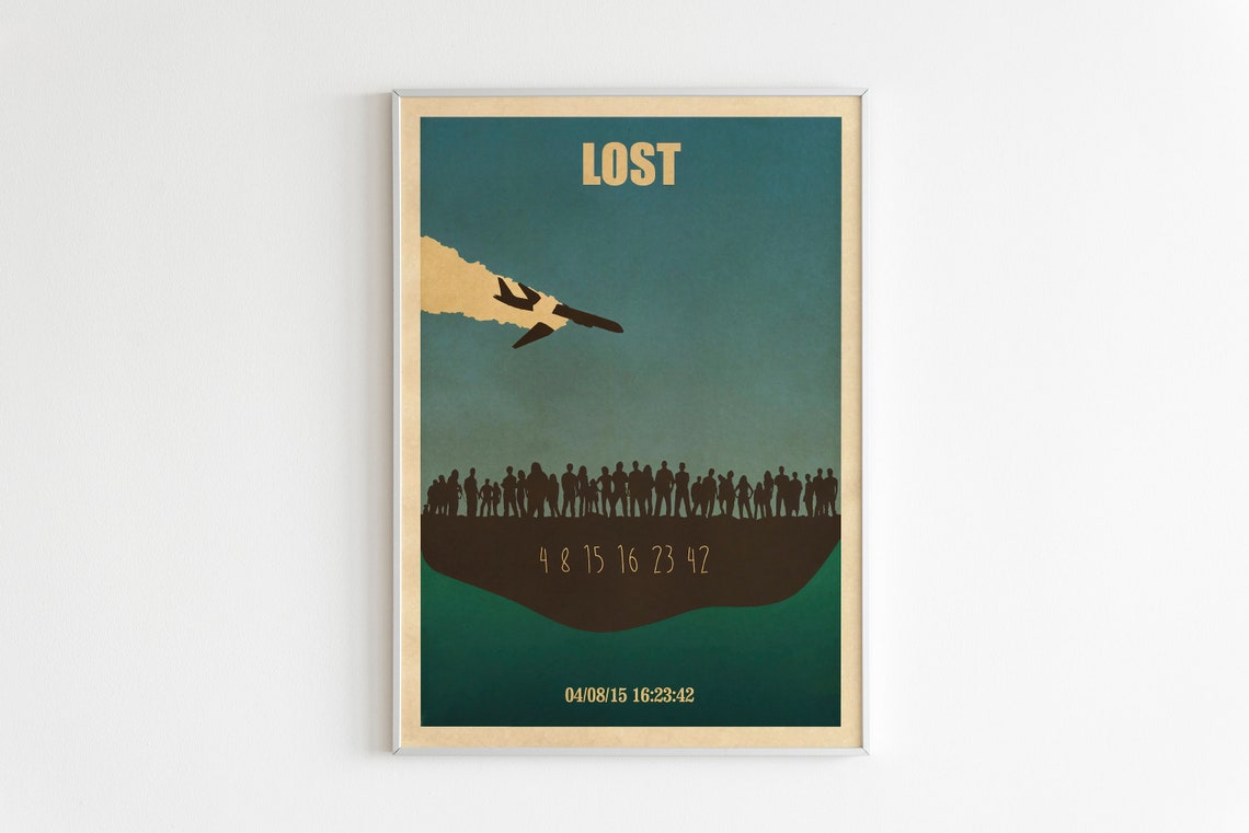 Lost Poster,lost Print, Retro Poster, Minimalist Art, Vintage Poster ...