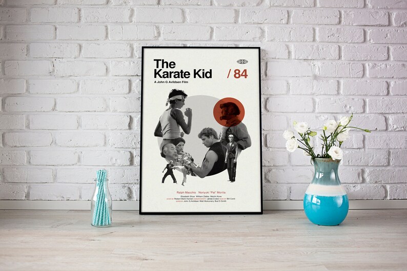 Karate Kid Poster,karate Kid Print, Retro Poster, Minimalist Art