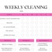 Clean Like A Pro - Cleaning Calendar | Cleaning Guide - Etsy