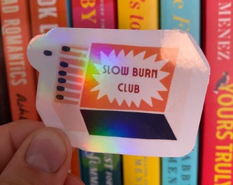 Slow Burn Club | Bookish Sticker