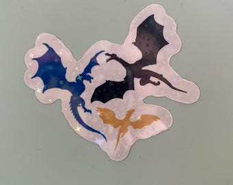 The Dragons | Fourth Wing Bookish Sticker