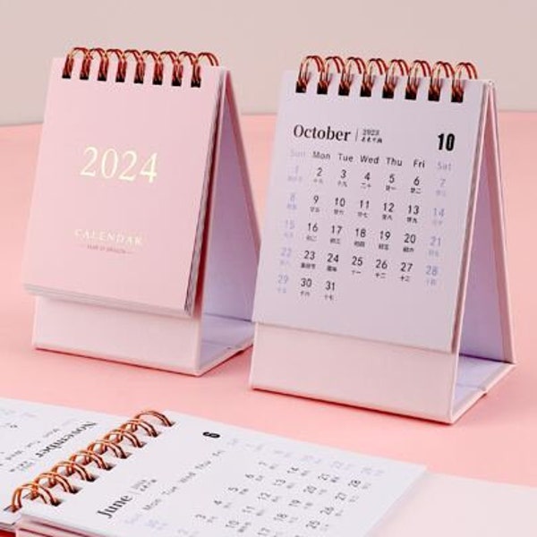 Pink Gold Calendar Etsy