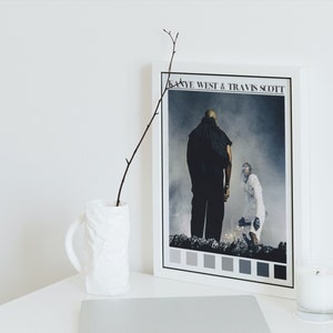 Kanye & Travis Cartel Impresión Pared Arte Música