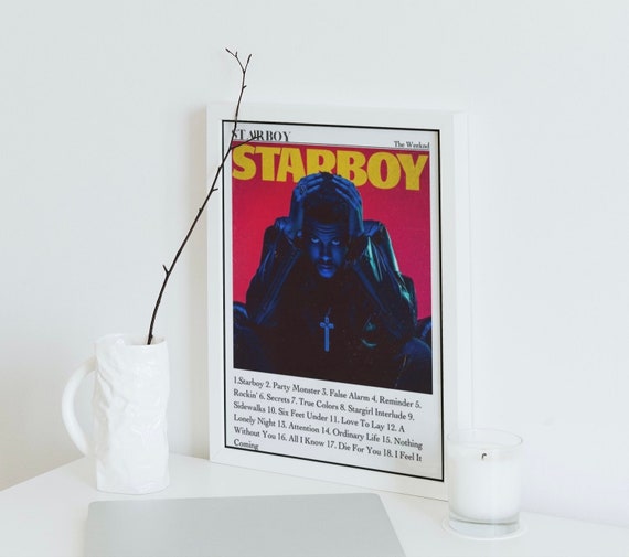 The Weeknd Starboy Poster Print Wall Art Music 