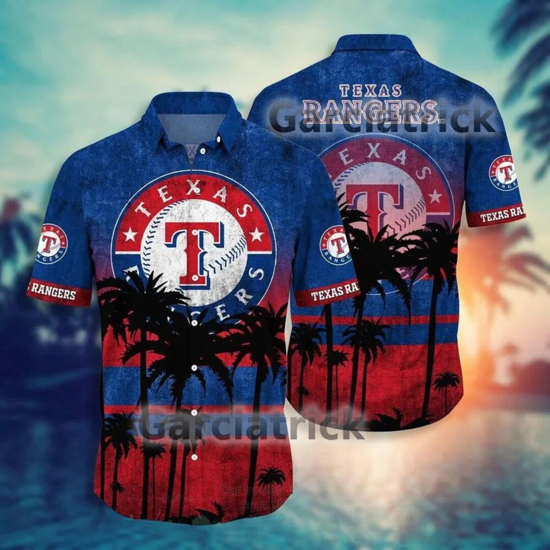 Texas Ranger Shirt Vintage Texas Baseball Hawaii Shirt 0211TL Etsy