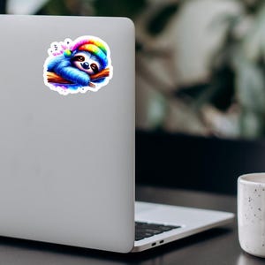 Sloth sticker cute sticker for sloth fans