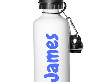 Personalized Kids Water Bottle: Sports Cap, Custom Name