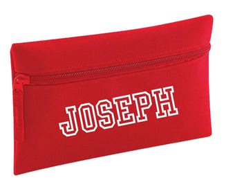 Personalised Pencil Case: Water-Resistant Polyester, Custom Name