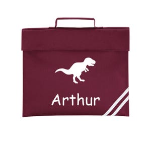 Gepersonaliseerde dinosaurusboekentas schoolboekentas voor meisjes of jongens Back to School Childrens Name KS1 / Infants Bookbag boekentas dinosaurussen voor kinderen
