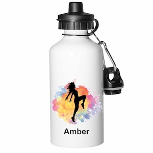 Personalised water bottle for dancer or ballerina.  Great gift for dance or ballet enthusiast