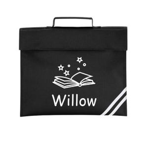 Gepersonaliseerde boekentas Junior schooltas voor jongens of meisjes Back to School Childrens Name Music Bookbag schoolboekentas